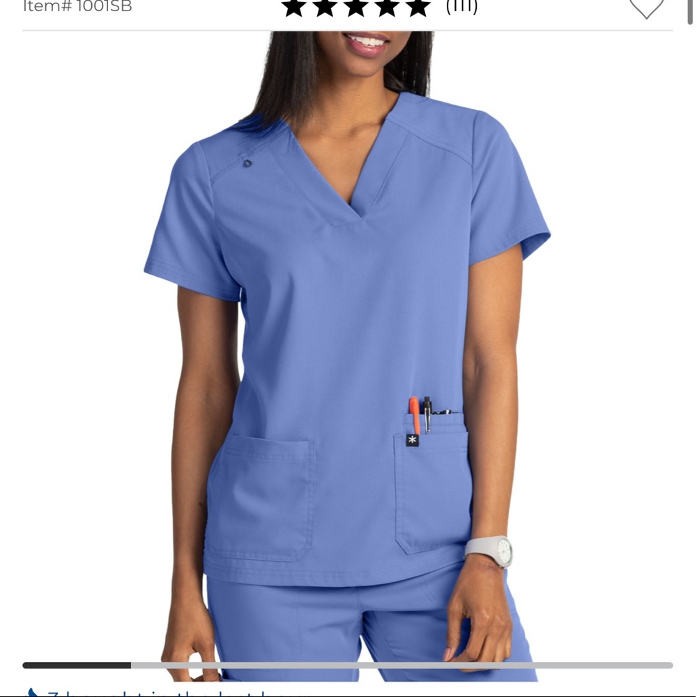 EUC beyond scrubs happiness collection scrub top